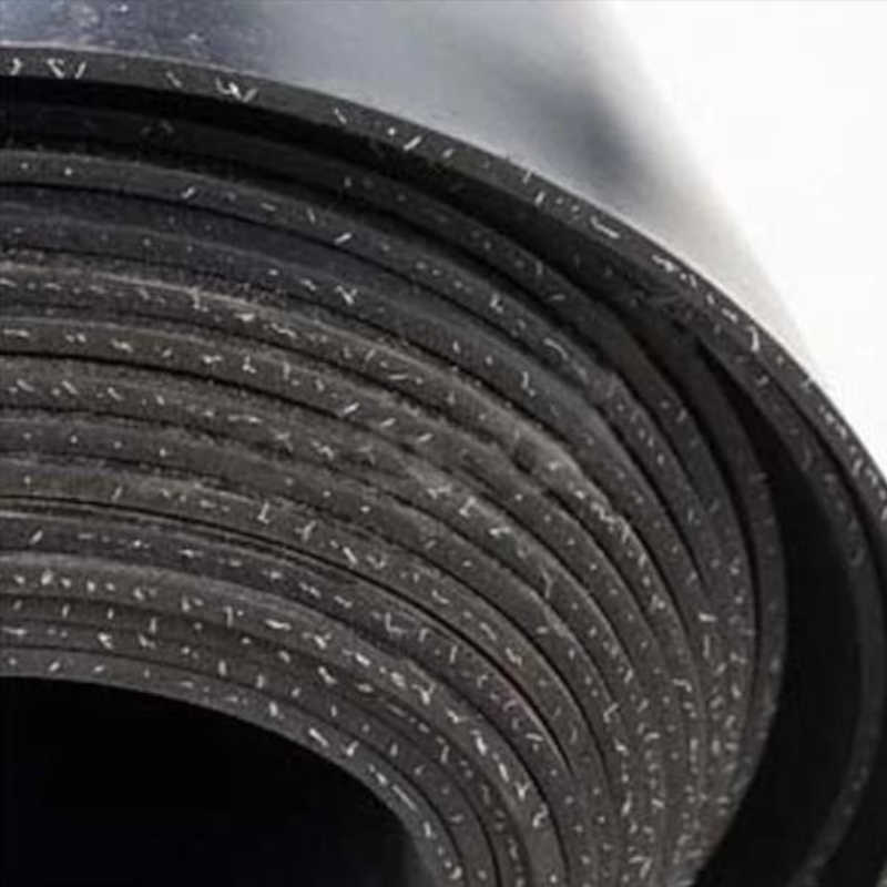 Cloth inserted rubber